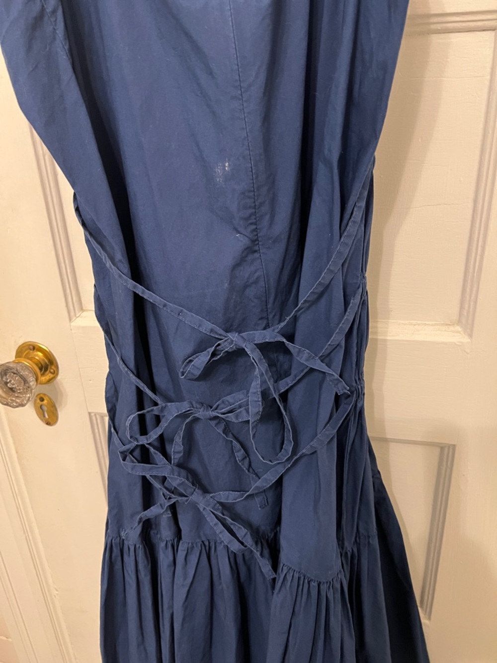 Eudon Choi Navy Blue Mini Dress with Gathered Details - Picture 4 of 10